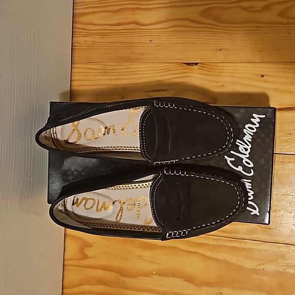 Sam Edelman black suede loafers - Picture 3 of 3